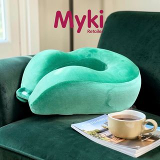 Gối Kê Cổ Du Lịch Cao Su Non Công Thái Học Myki, Phong Cách Cho Người Tối GiảnNhận In Thêu Logo Theo Yêu Cầu