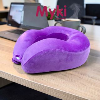 Gối Kê Cổ Du Lịch Cao Su Non Công Thái Học Myki, Phong Cách Cho Người Tối GiảnNhận In Thêu Logo Theo Yêu Cầu