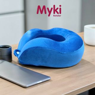 Gối Kê Cổ Du Lịch Cao Su Non Công Thái Học Myki, Phong Cách Cho Người Tối GiảnNhận In Thêu Logo Theo Yêu Cầu
