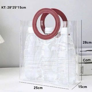 Túi quai da trang trí tết 2027, phụ kiện trang trí giỏ quà