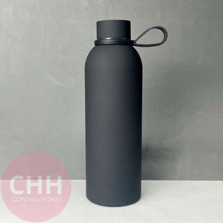 Bình Giữ Nhiệt Sơn Nhám Nhung 500ml Lõi Inox 304 – In Logo Khắc Laser – Con Hiu Hồng Gift