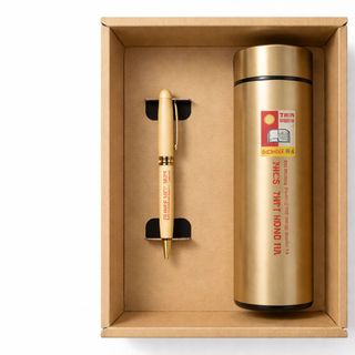 Bộ Giftset Bình giữ nhiệt kết hợp Bút ký