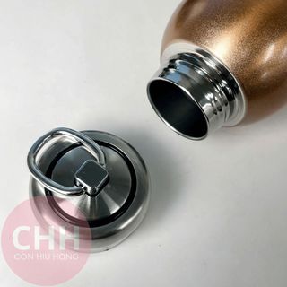 Bình Lựu Đạn Giữ Nhiệt 300ml – In Logo Khắc Laser Theo Yêu Cầu – Con Hiu Hồng Gift