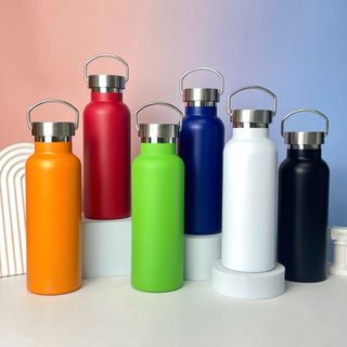 Bình Giữ Nhiệt Quai Inox 500ml – In Logo Theo Yêu Cầu – Quà Tặng Doanh Nghiệp Ý Nghĩa | Con Hiu Hồng Gift
