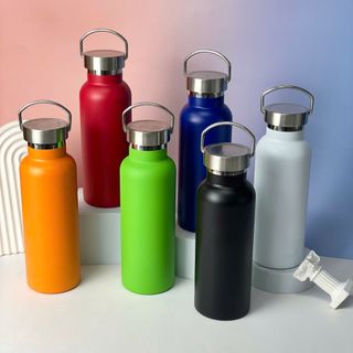 Bình Giữ Nhiệt Quai Inox 500ml – In Logo Theo Yêu Cầu – Quà Tặng Doanh Nghiệp Ý Nghĩa | Con Hiu Hồng Gift
