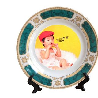 Đĩa Sứ 2D Có Viền In Hình Theo Yêu Cầu: Vẻ Đẹp Cổ Điển, Sang Trọng