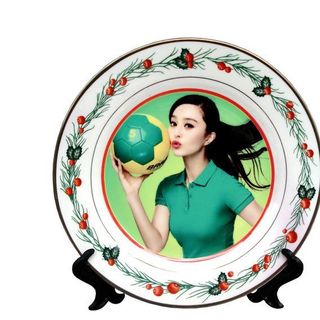 Đĩa Sứ 2D Có Viền In Hình Theo Yêu Cầu: Vẻ Đẹp Cổ Điển, Sang Trọng