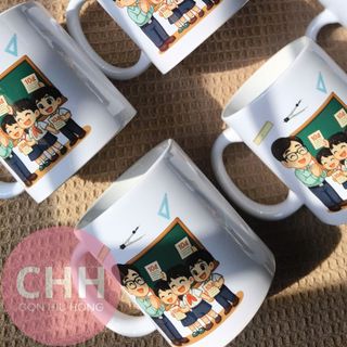 Ly sứ in hình kỉ niệm tốt nghiệp