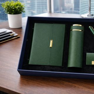 Bộ Gift set bình, bút , sổ và namecard sang trọng