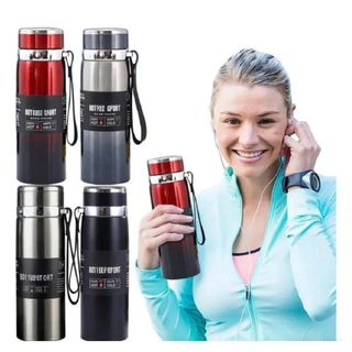 BÌNH GIỮ NHIỆT BOTTLE SPORT INOX 1000ml CÓ KHAY LỌC TRÀ (T50)