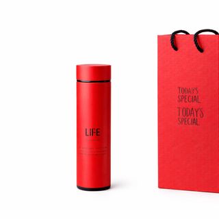 Bộ giftset bình nước giữ nhiệt màu đỏ