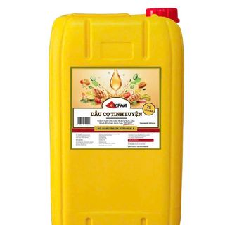 Dầu Cọ Tinh Luyện VIFAM Can 25L (22.5kg) – Dầu Chiên Chuyên Dụng Cho Quán Ăn, Tiệm Gà Rán, Bánh Rán