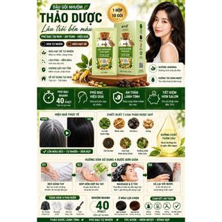 Dầu gội nhuộm đen tóc.