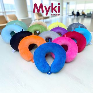 Gối Chữ U Bông Gòn Myki, Màu Đơn Sắc Cho Người Yêu Phong Cách Tối Giản