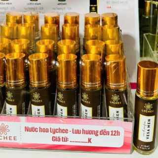 Nước hoa LYCHEE dạng lăn 10ml thơm lâu 8h ... full hóa đơn giấy công bố..Sĩ toàn quốc. Hổ trợ mẫu tes cho cửa hàng