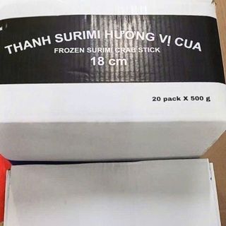 Thanh Surimi Hương Vị Cua 45% (Crispy 18cm) - Gói 500g,thùng 10kg