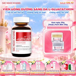 Viên Uống Dưỡng Trắng Vượt Trội Whitening Plus [Hộp 60 viên] KÈM QUÀ TẶNG