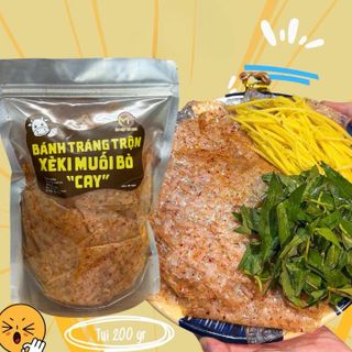🌶️ BÁNH TRÁNG TRỘN XÈKI MUỐI BÒ CAY – ĂN VẶT ĐẬM VỊ
