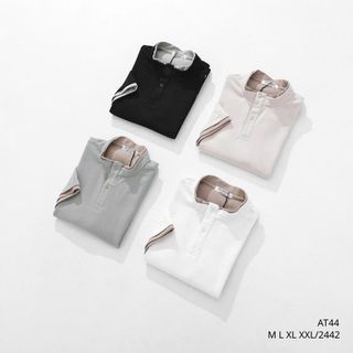 POLO CỔ TRỤ PHỐI LỚP NAM.  Form basic dễ mặc