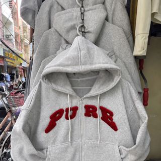ÁO KHOÁC HOODIE ZIP THÊU XÙ FORM UNISEX