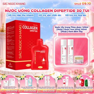 Nước Uống Collagen Dipeptide Sắc Ngọc Khang [Hộp 30 Túi] KÈM QUÀ TẶNG