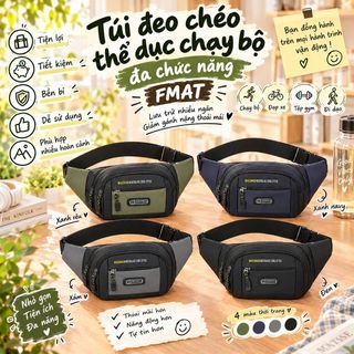 🏃 TÚI ĐEO CHÉO THỂ THAO ĐA NGĂN FMAT GỌN NHẸ TIỆN DỤNG WHTC1
