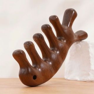 Lược Massage kinh tuyến cơ thể BACKOF, Lược Massage đầu treo đa chức năng, Răng rộng chống tĩnh điện giúp lưu thông máu Lược Massage trị liệu bằng gỗ Massage toàn thân giá sỉ - giá bán buôn