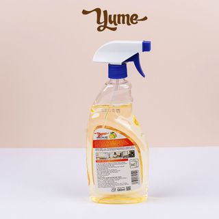 (Thùng 6 chai) - Nước Xịt Đa Năng Yume Kitchen Cleaner 580ml Hương Chanh- Khửi Mùi Và Làm Sạch Nhanh