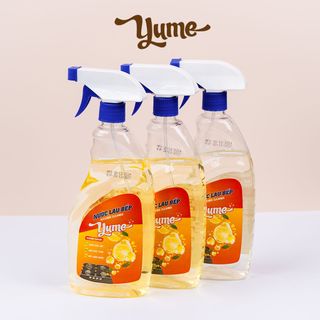 (Thùng 6 chai) - Nước Xịt Đa Năng Yume Kitchen Cleaner 580ml Hương Chanh- Khửi Mùi Và Làm Sạch Nhanh