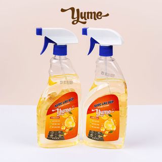 (Thùng 6 chai) - Nước Xịt Đa Năng Yume Kitchen Cleaner 580ml Hương Chanh- Khửi Mùi Và Làm Sạch Nhanh