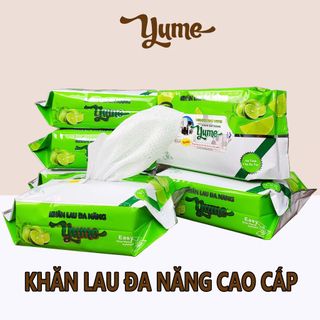 (Thùng 10 gói) - Khăn Đa Năng Yume - Khăn lau bếp Yume - Lau sạch dầu mỡ - Khử mùi - Gói 30 tờ