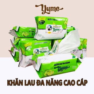 (Thùng 10 gói) - Khăn Đa Năng Yume - Khăn lau bếp Yume - Lau sạch dầu mỡ - Khử mùi - Gói 30 tờ