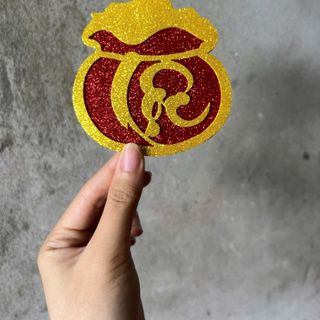 Chữ tết dán trang trí, phụ kiện trang trí tết