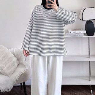 ÁO THUN SỌC TAY DÀI FORM UNISEX