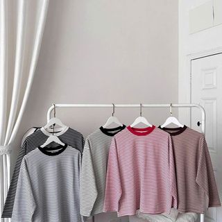 ÁO THUN SỌC TAY DÀI FORM UNISEX