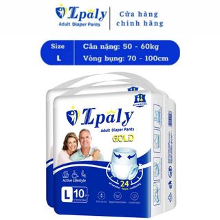 Sỉ 10 gói 100 miếng bỉm quần người già ipaly gold tại kho ninh bình đủ 3 size M-L-XL giá tốt