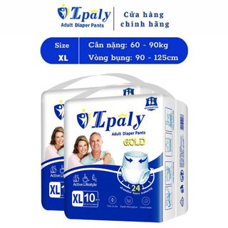 Sỉ 10 gói 100 miếng bỉm quần người già ipaly gold tại kho ninh bình đủ 3 size M-L-XL giá tốt