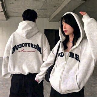 ÁO KHOÁC HOODIE ZIP THÊU XÙ FORM UNISEX