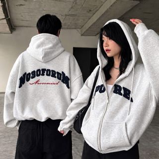 ÁO KHOÁC HOODIE ZIP THÊU XÙ FORM UNISEX