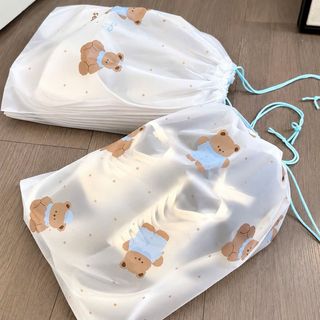 Bộ 30 túi đựng giày chống dạng rút siêu tiện lợI họa tiết gấu