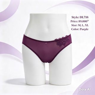 Quần Lót Nữ Phối Ren Điểm Nhấn Tinh Tế Mã DL718