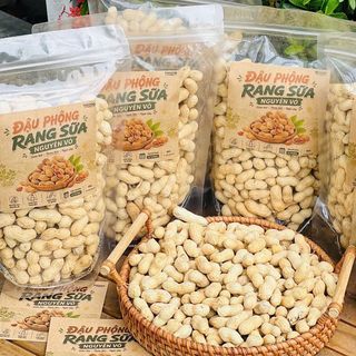 ĐẬU PHỘNG RANG SỮA NGUYÊN VỎ – HẠT CHẮC MẨY, VỊ SỮA THƠM BÉO, NHÂM NHI CỰC HỢP 500G