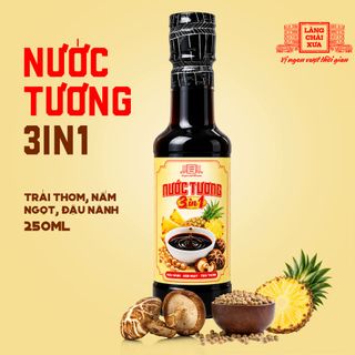 [Chai nhựa 250ml] Nước tương 3 trong 1 Làng Chài Xưa từ trái thơm nấm ngọt và đậu nành