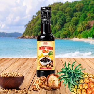 [Chai nhựa 250ml] Nước tương 3 trong 1 Làng Chài Xưa từ trái thơm nấm ngọt và đậu nành