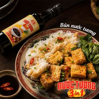[Chai nhựa 250ml] Nước tương 3 trong 1 Làng Chài Xưa từ trái thơm nấm ngọt và đậu nành