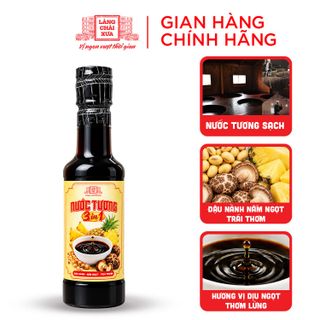 [Chai nhựa 250ml] Nước tương 3 trong 1 Làng Chài Xưa từ trái thơm nấm ngọt và đậu nành