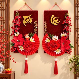 Cặp Liễng nhung treo tết