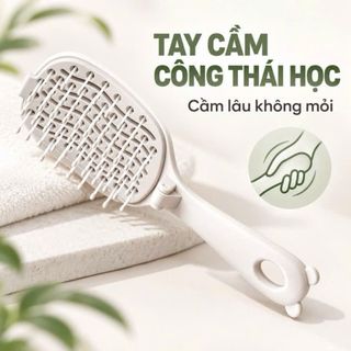 Lược Chải Tóc Gấp Gọn Massage Da Đầu , Lược Gấp Gọn Du Lịch Tiện Lợi, Dễ Vệ Sinh