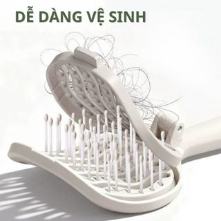 Lược Chải Tóc Gấp Gọn Massage Da Đầu , Lược Gấp Gọn Du Lịch Tiện Lợi, Dễ Vệ Sinh