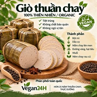 Giò thuần chay thiên nhiên 100% không ngũ vị tân